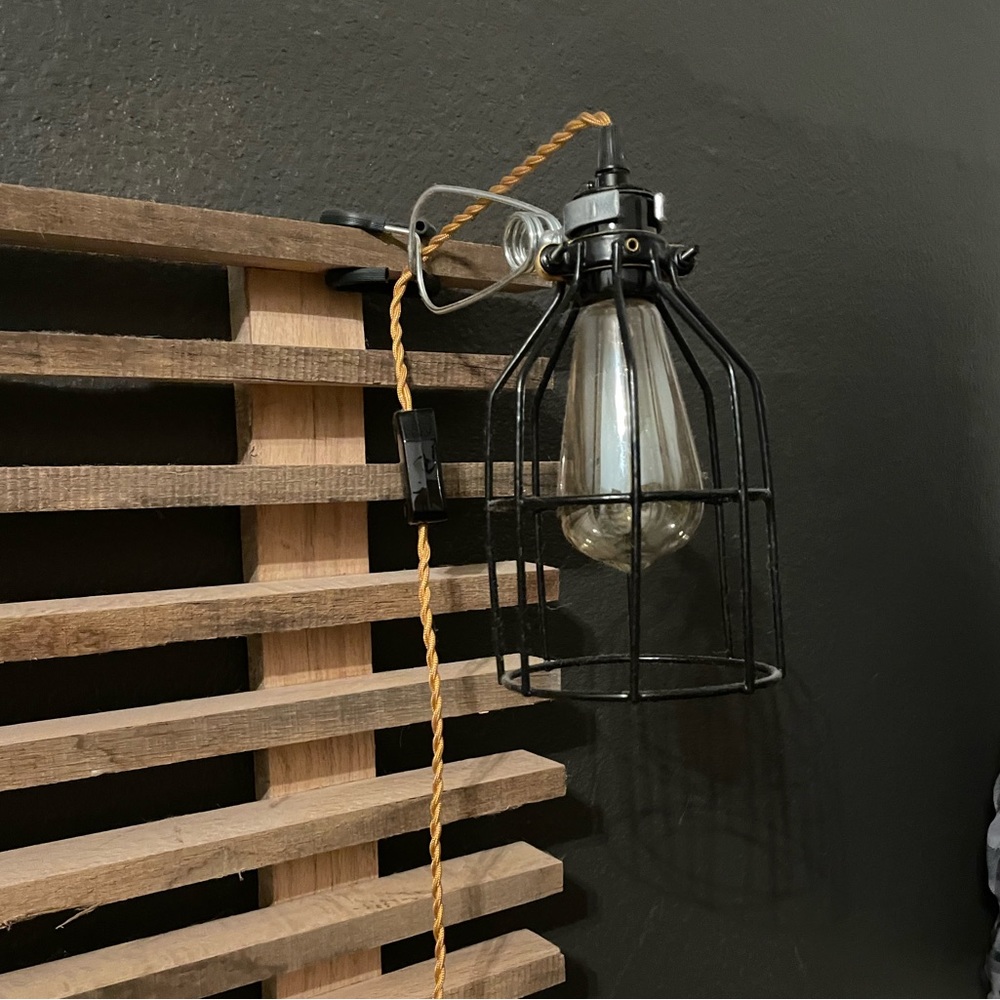 Pair of Industrial Bedside Lights